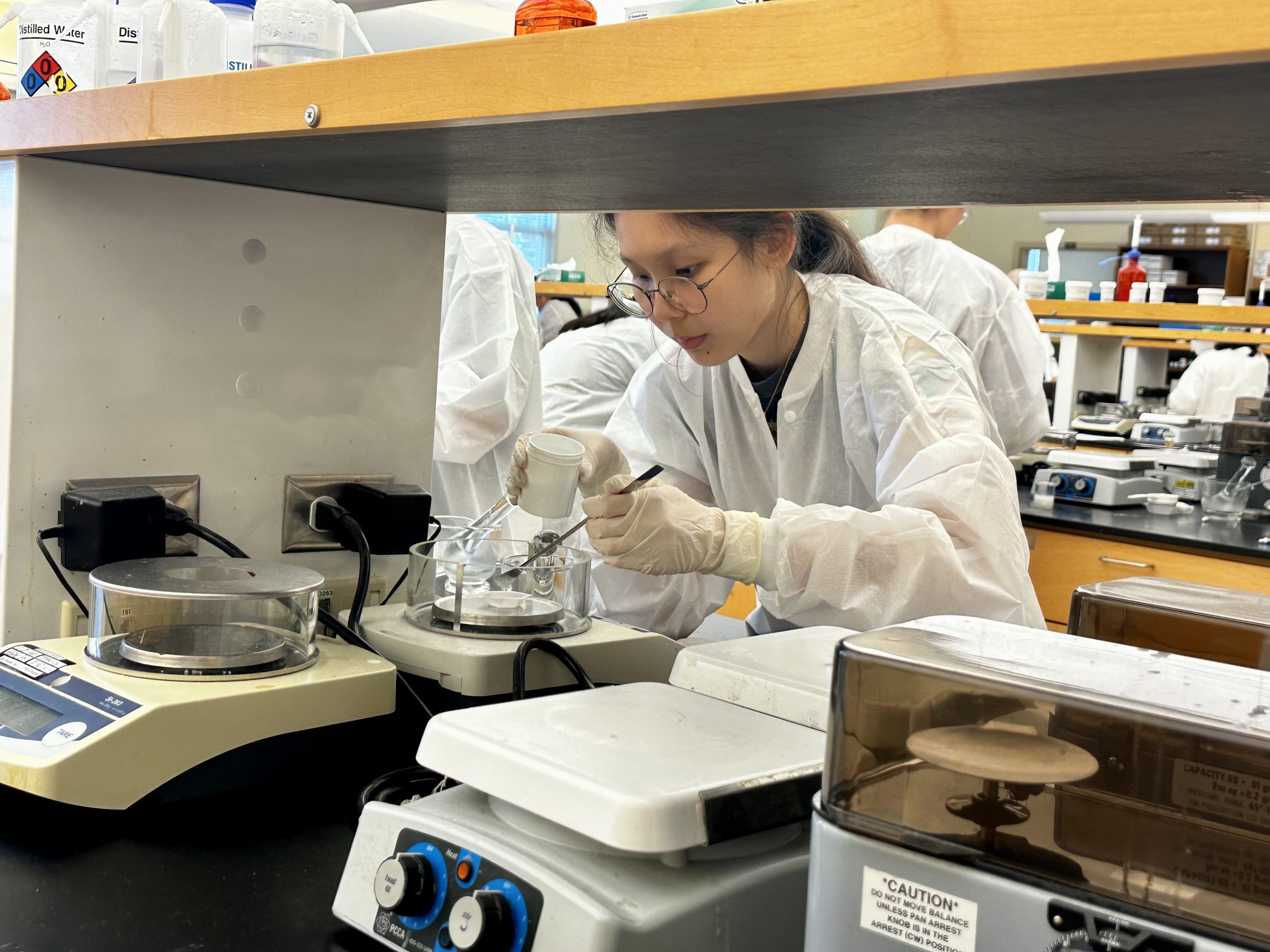 ITPS student working in a lab